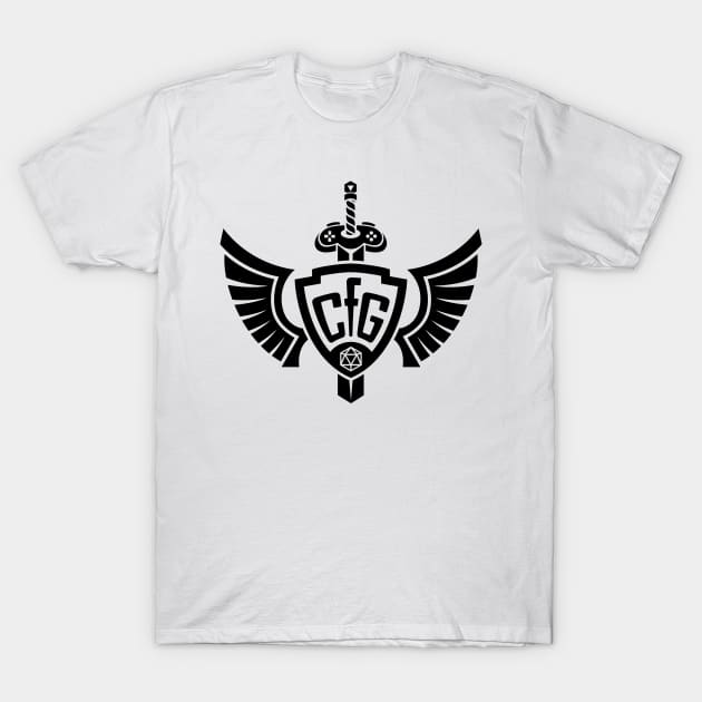 CfG Black Logo Icon T-Shirt by Coaching for Geeks